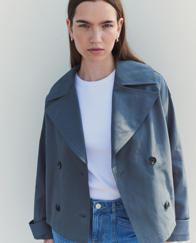 Levete Room Filis Slate Trench Coat