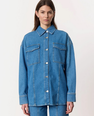 Levete Room Frilla Denim Shirt