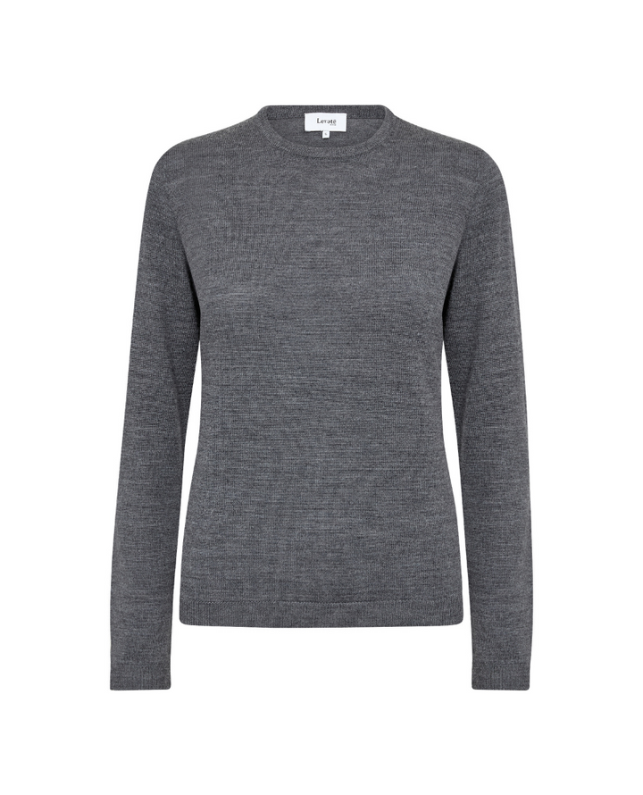 Levete Room Ismaila Grey Crew Knit