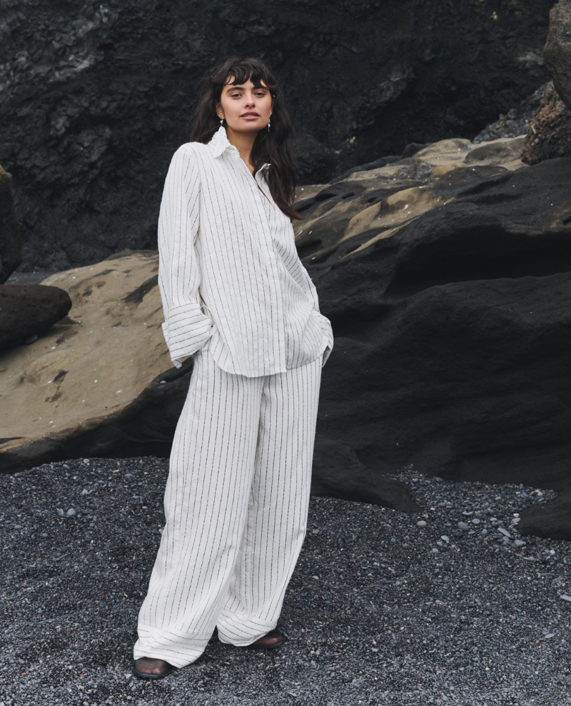 Levete Room Kerry Star White Stripe Trousers