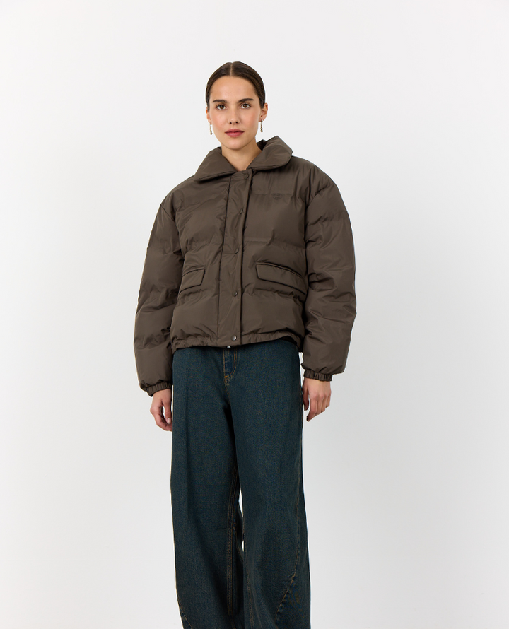 Levete Room Mona Coffee Brown Padded Jacket