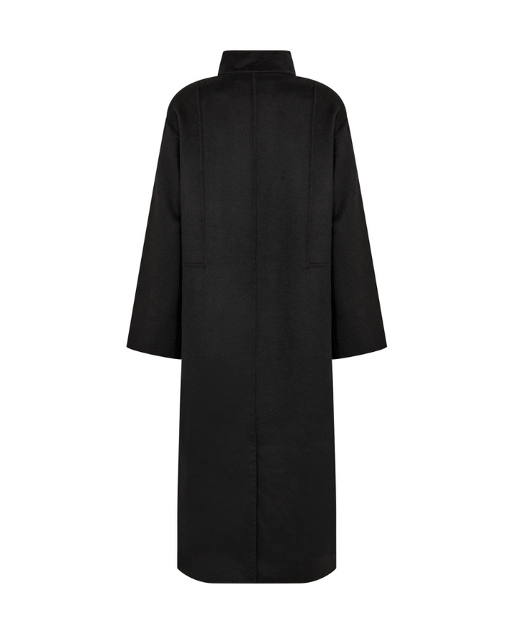 Levete Room Owa Black Fringe Coat