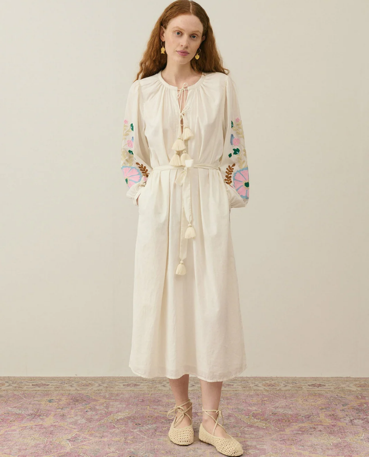 Louise Misha Martina Off White Maxi Dress