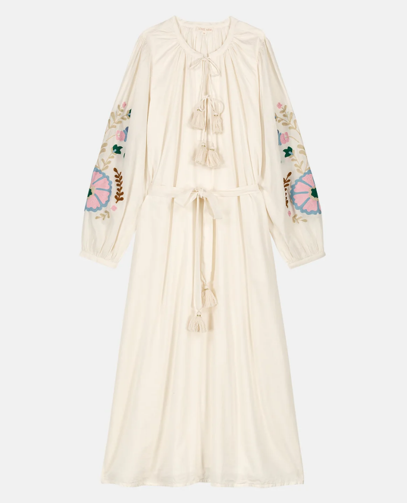 Louise Misha Martina Off White Maxi Dress