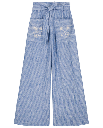 Louise Misha Virgilia Blue Stripe Trousers