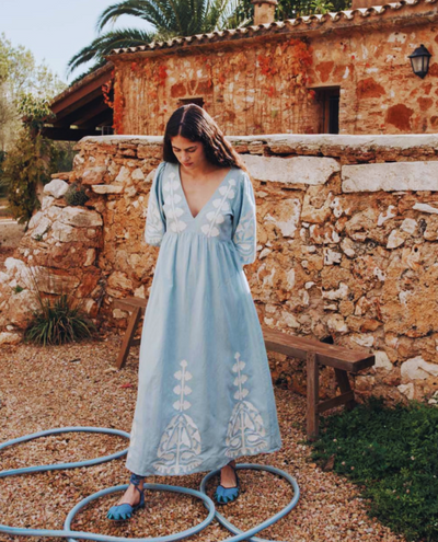 Louise Misha Ilana Blue Dress