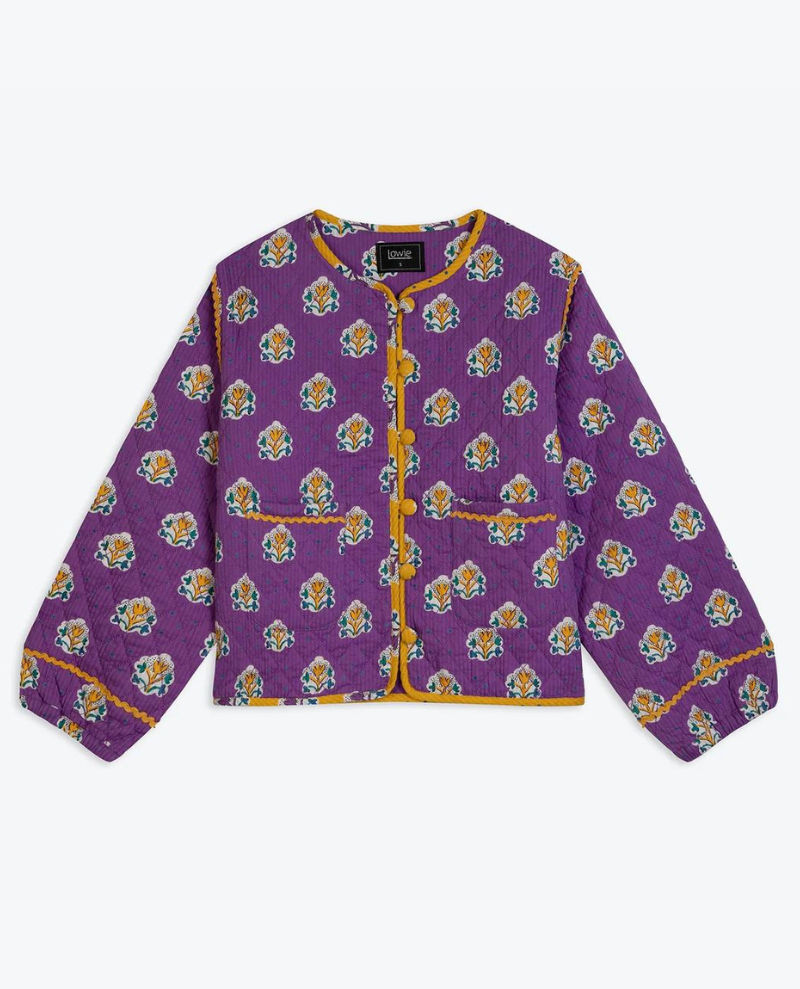 Lowie Indiennes Lavender Purple Quilted Jacket