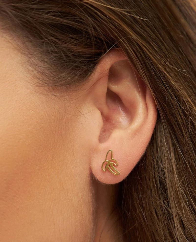 Lulu Copenhagen Gold Banana Ear Stud