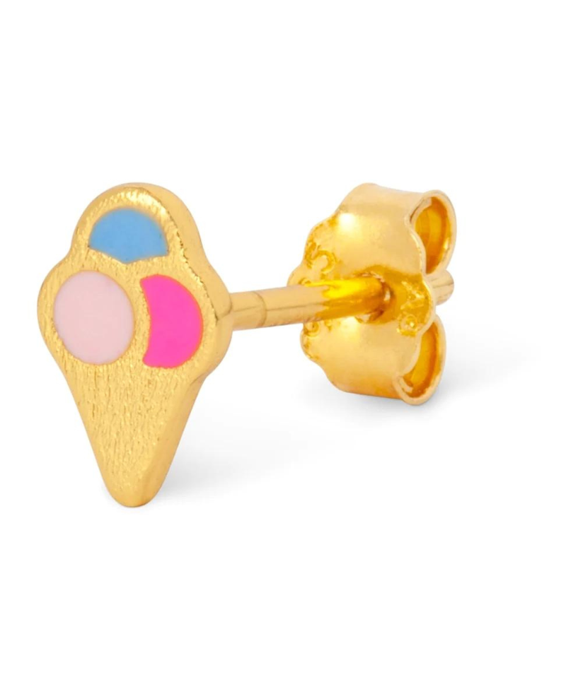 Lulu Copenhagen Gold Ice Cream Ear Stud