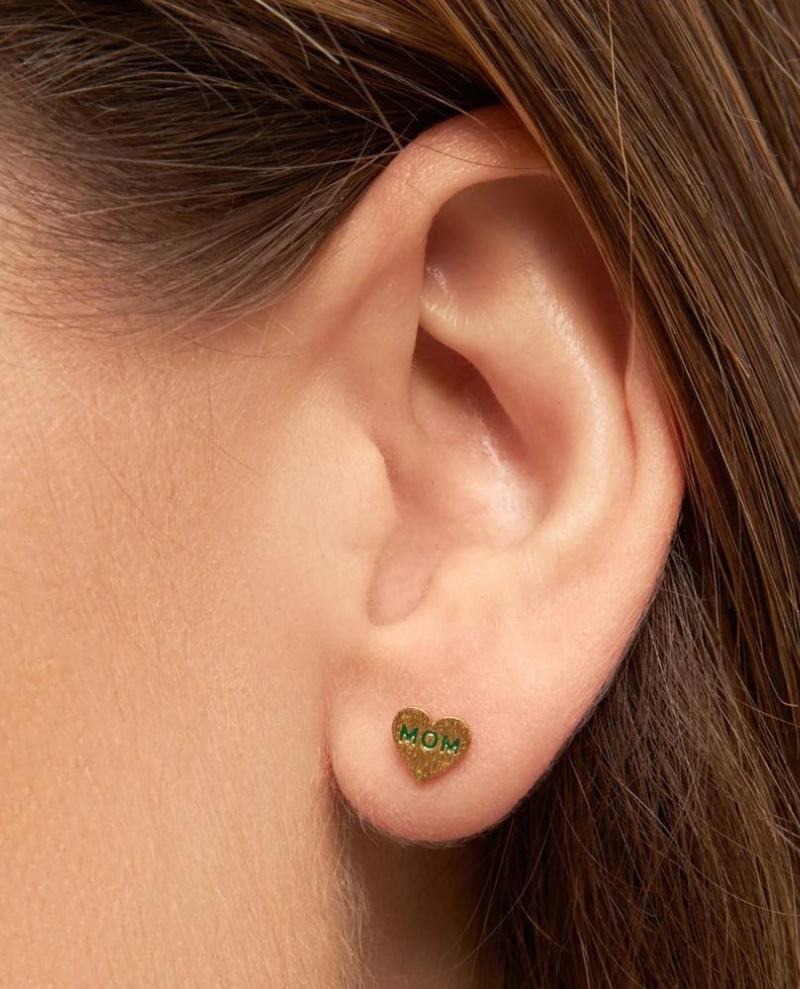 Lulu Copenhagen Green Mom Heart Ear Stud – Biscuit Clothing Ltd