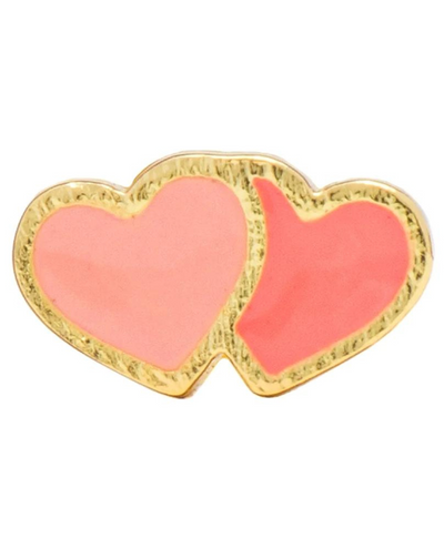 Lulu Copenhagen Pink Love Hearts Ear Stud