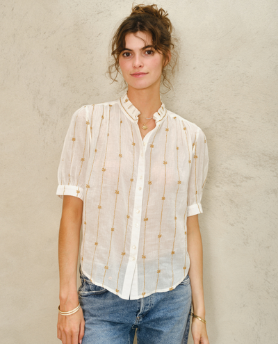Mabe Dacy Mustard Blouse