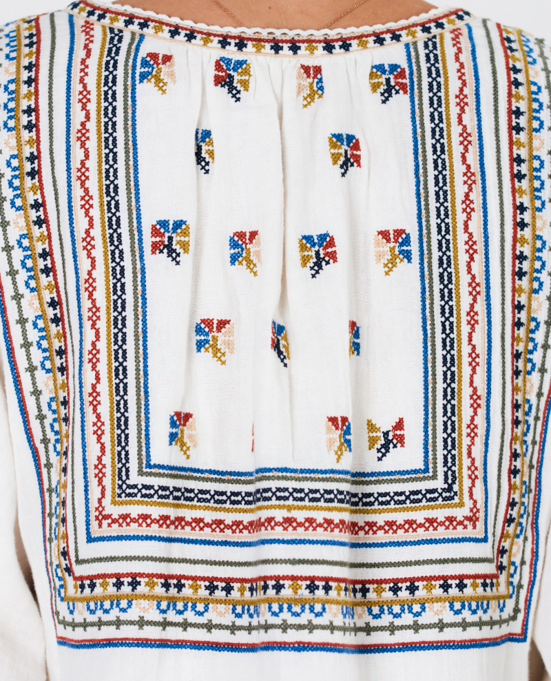 Mabe Reba Ecru Embroidered Jacket