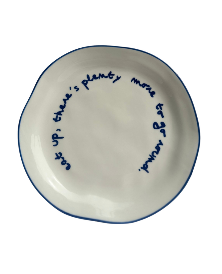 MÆGEN Eat Up There's Plenty More To Go Around Statement Plate