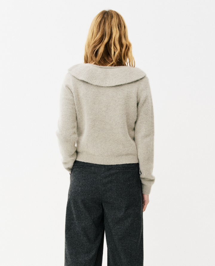 Maison Anana Alinda Grey Collar Cardigan