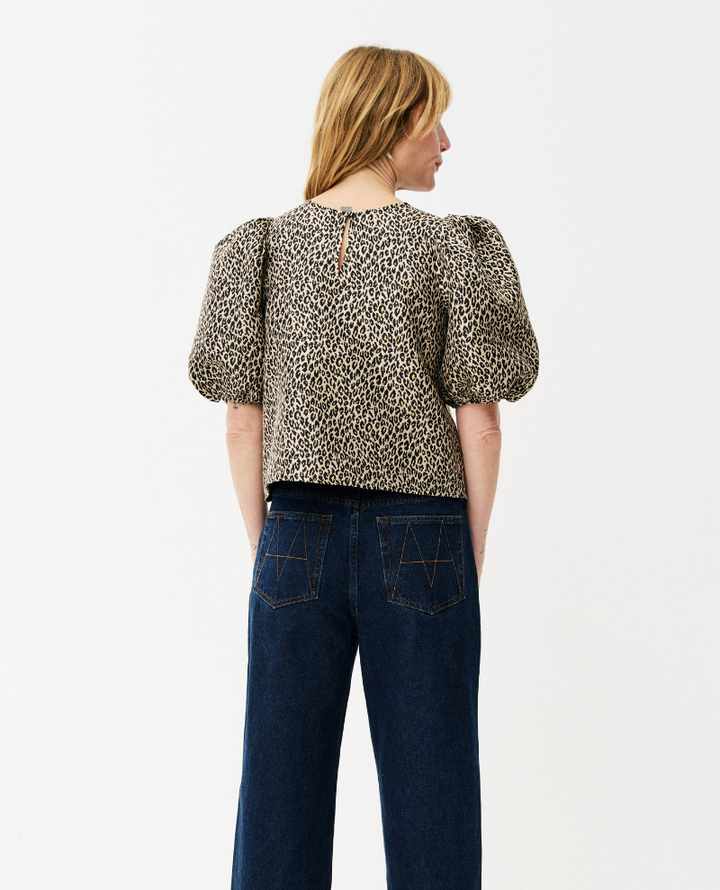 Maison Anana Emira Leopard Blouse