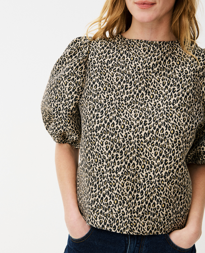 Maison Anana Emira Leopard Blouse