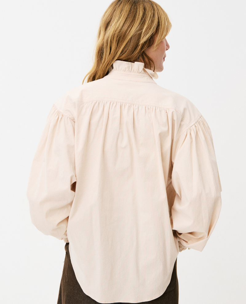 Maison Anana Paulette Pink Ruffle Shirt