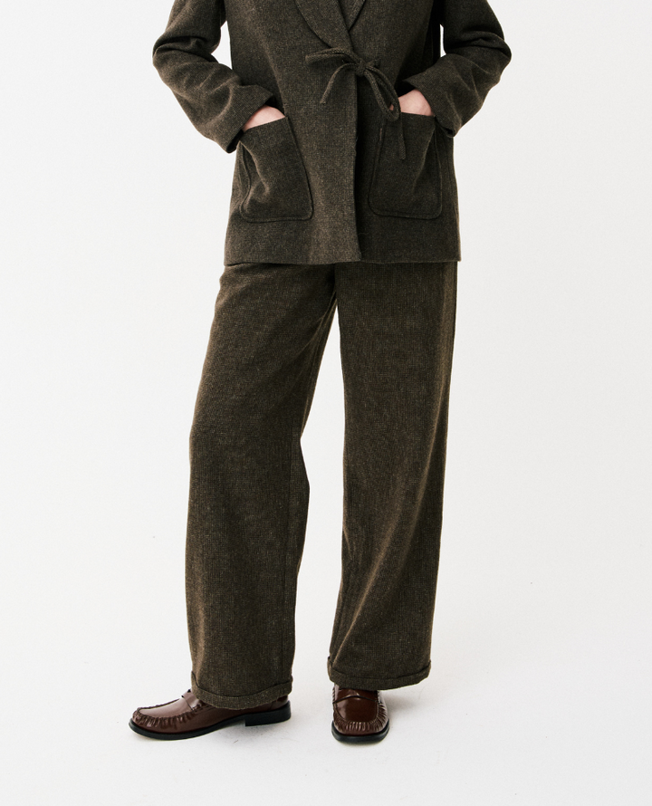 Maison Anana Shana Brown Wide Trousers