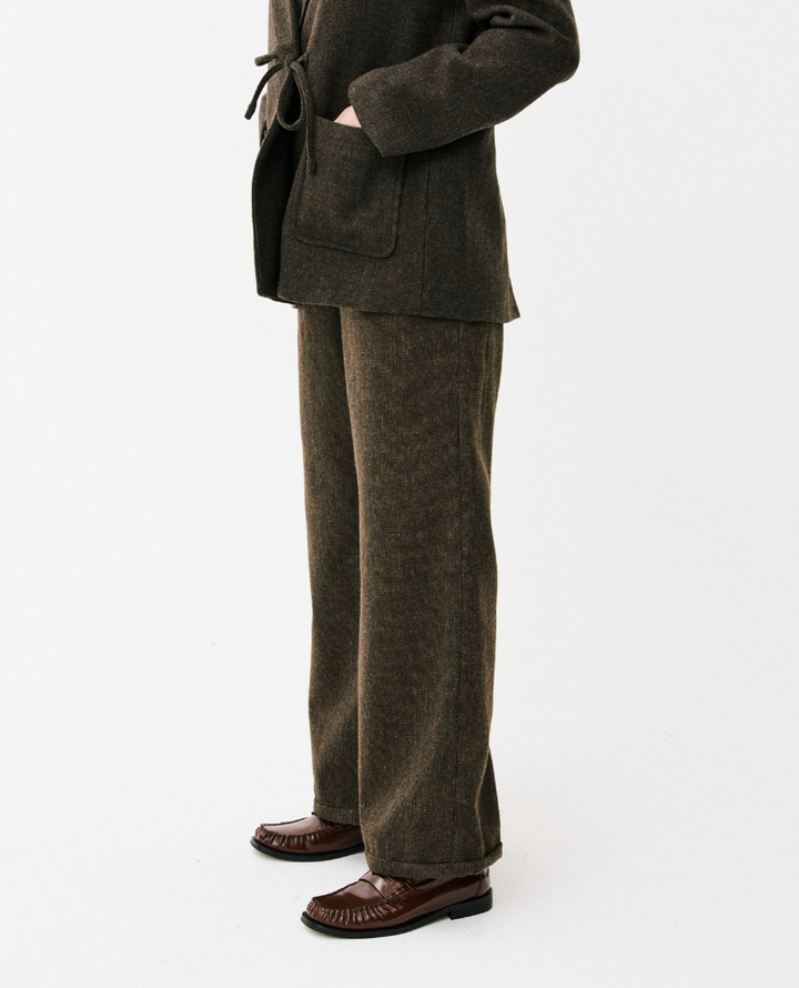 Maison Anana Shana Brown Wide Trousers