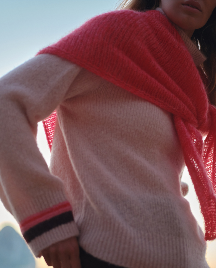 Maison Anje Breganeur Shell Stripe Cuff Knit
