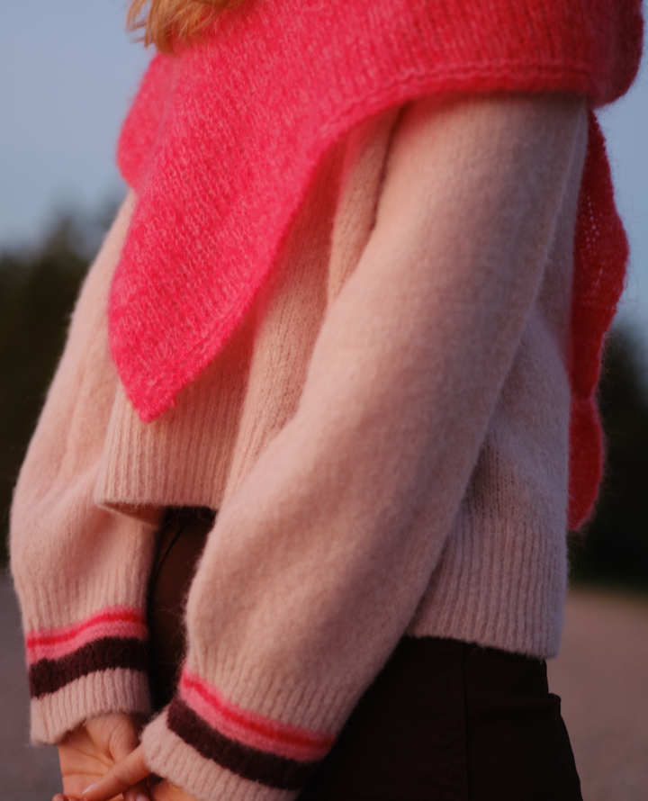 Maison Anje Breganeur Shell Stripe Cuff Knit