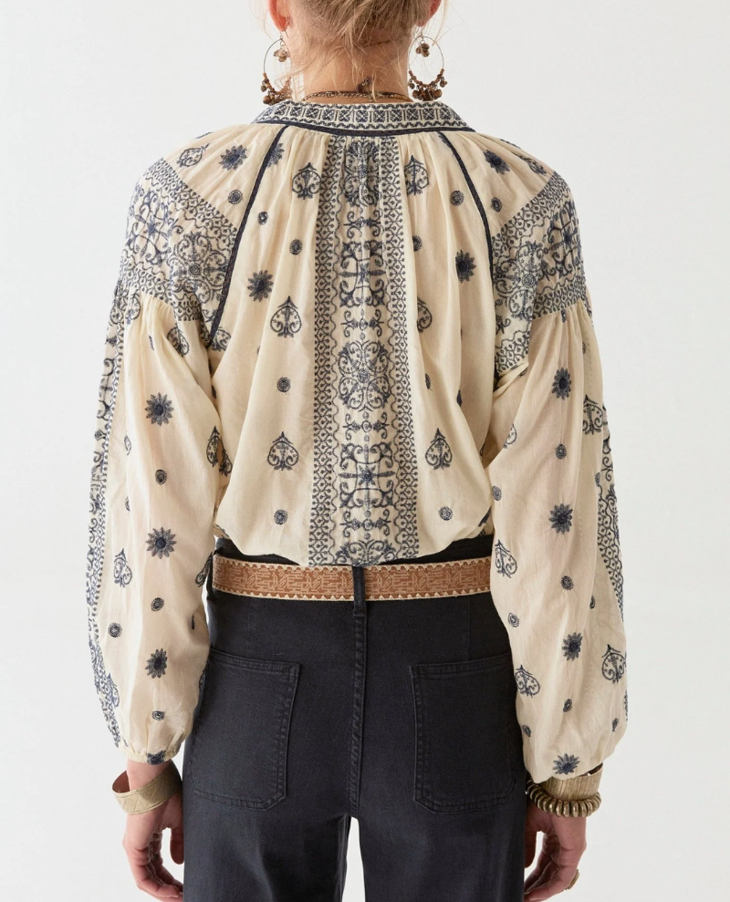 Maison Hotel Stefanie Sole White Blouse
