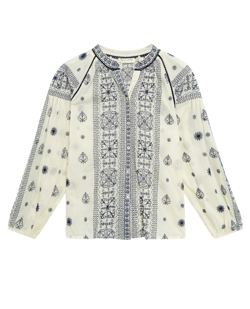 Maison Hotel Stefanie Sole White Blouse