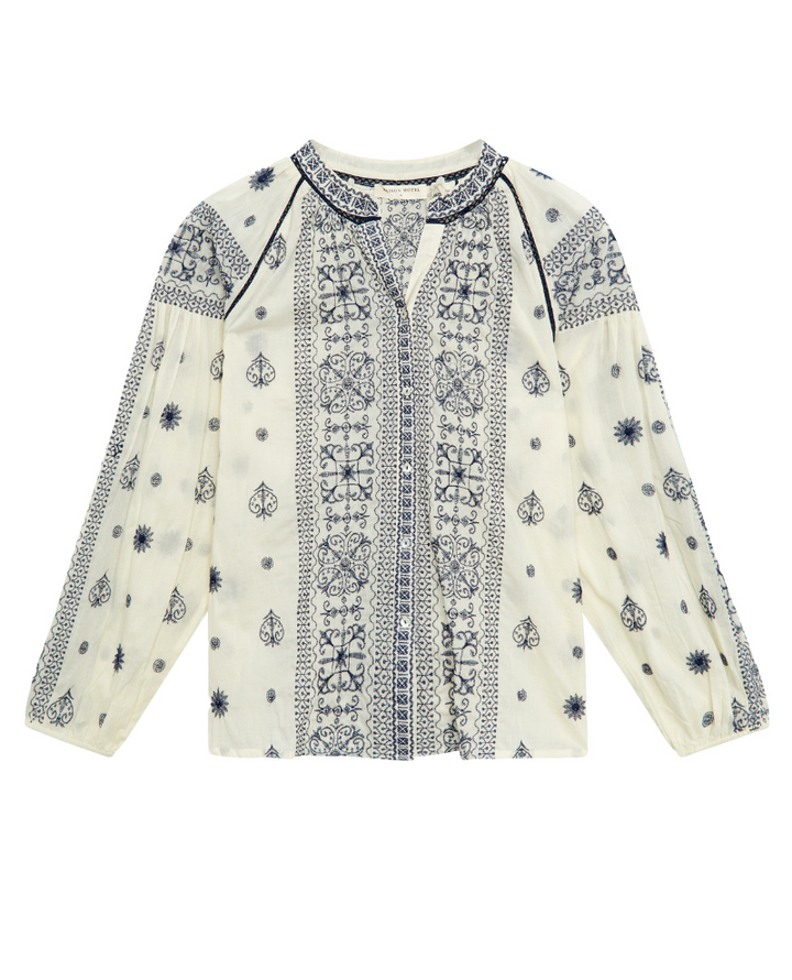 Maison Hotel Stefanie Sole White Blouse