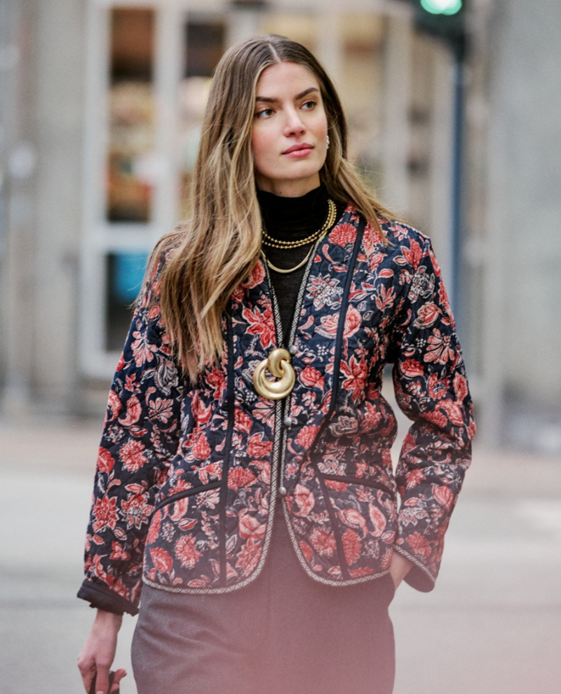 Moliin Angelina Black Quilted Jacket