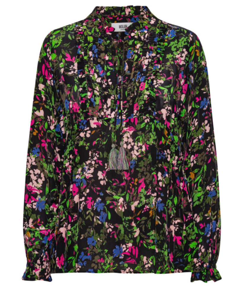 Moliin Becca Black Floral Top
