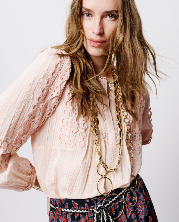 Moliin Grancyn Sepia Rose Pink Blouse