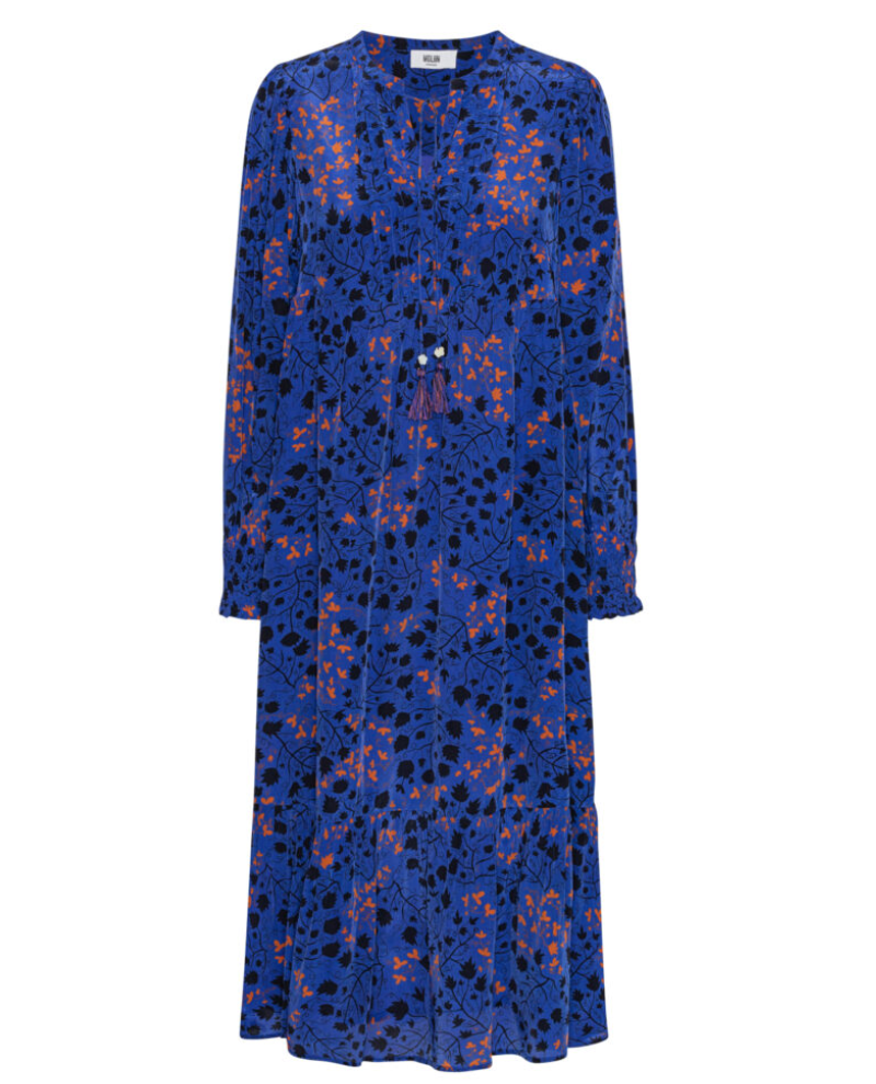 Moliin Poppy Blue Clematis Dress