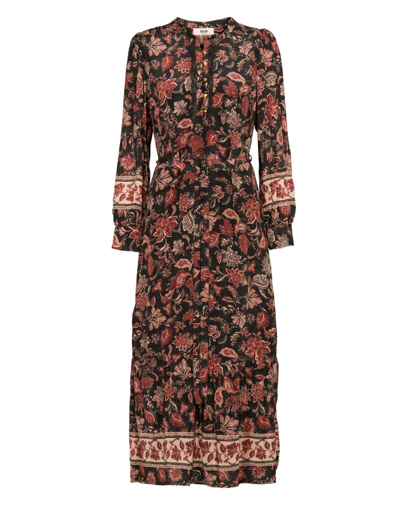 Moliin Scout Black Printed Dress