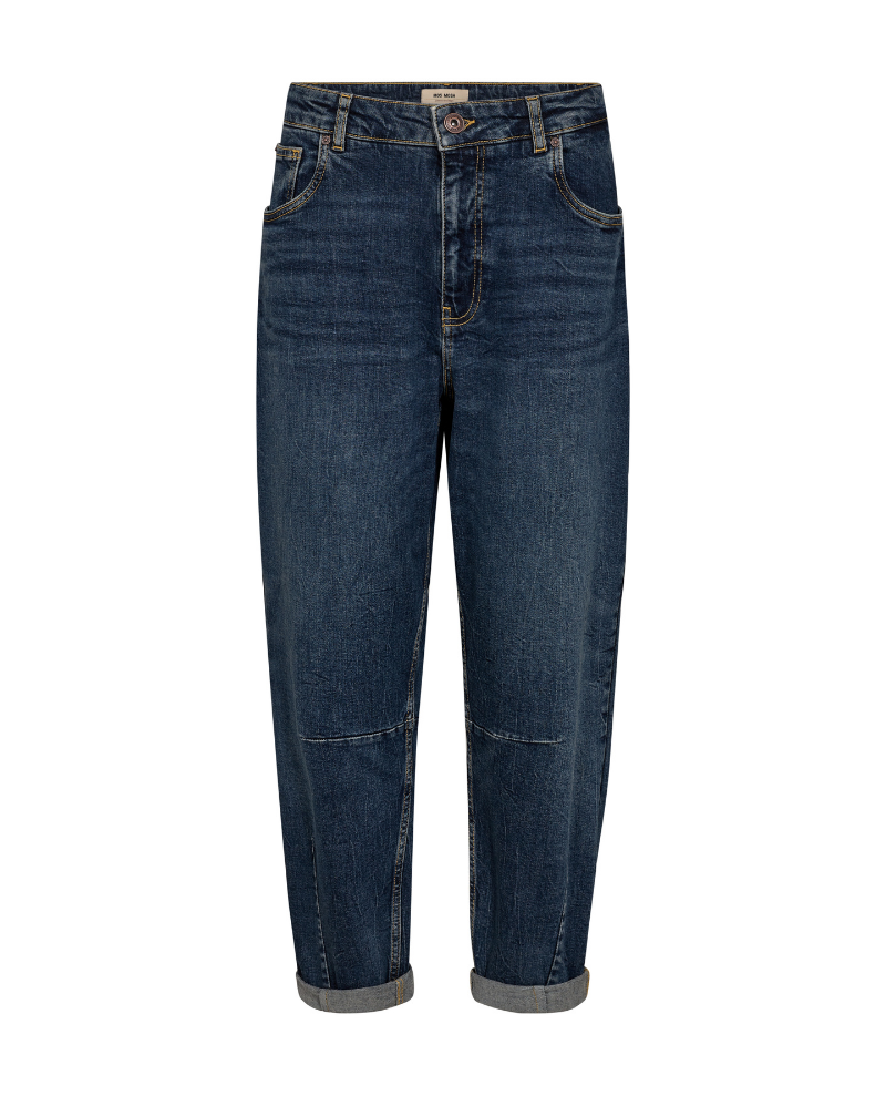 Mos Mosh Andy Dark Blue Barrel Jeans