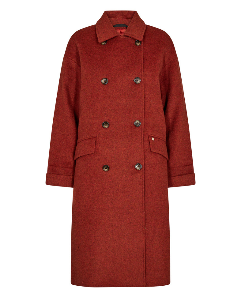 Mos Mosh Venice Ochre Wool Coat