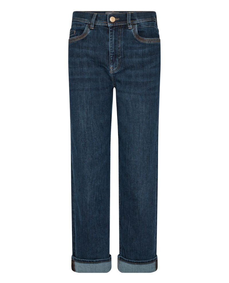 Mos Mosh Verti Nion Dark Blue Ankle Jeans