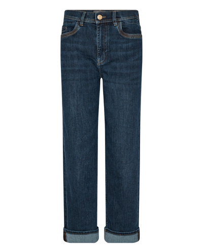 Mos Mosh Verti Nion Dark Blue Ankle Jeans