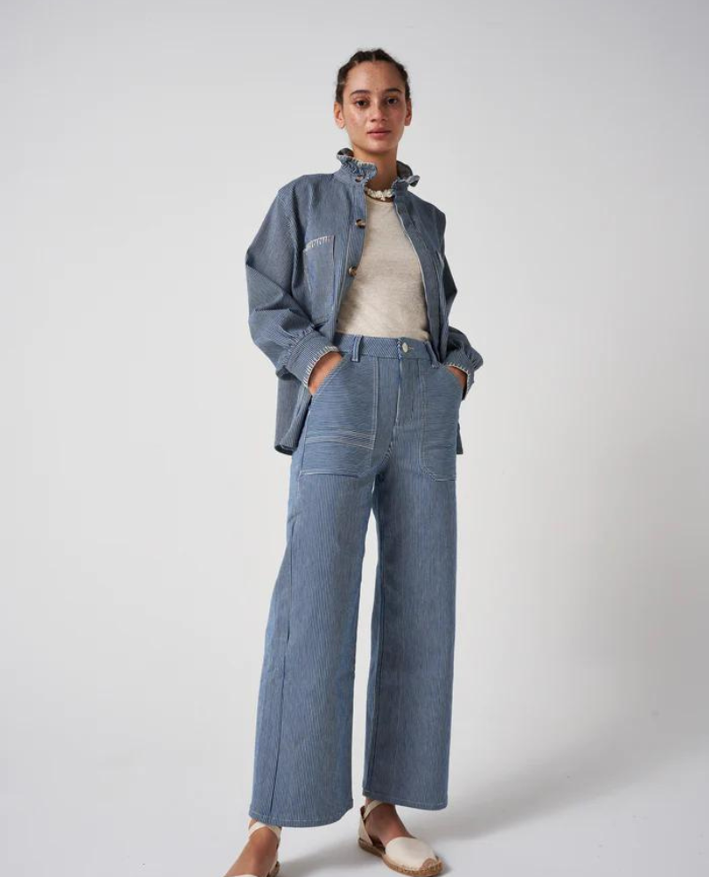 Seventy and Mochi Elodie Striped Jeans