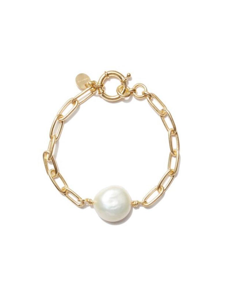 Mimi Et Toi Bailey Pearl Chain Bracelet