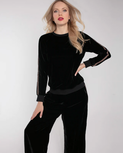 Nooki Phoenix Black Velvet Trousers