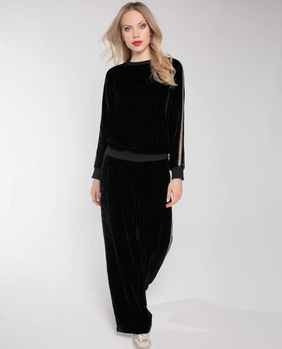 Nooki Phoenix Black Velvet Trousers
