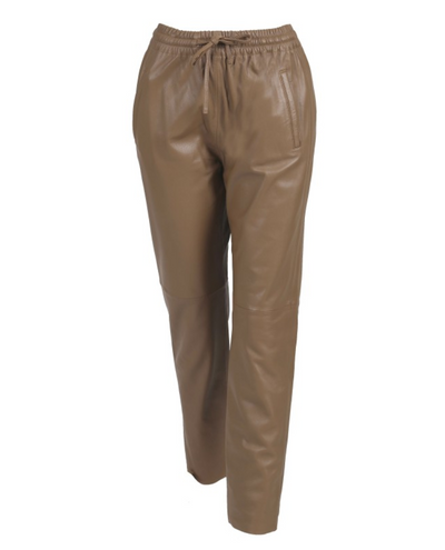 Oakwood Gift Coffee Brown Leather Trousers