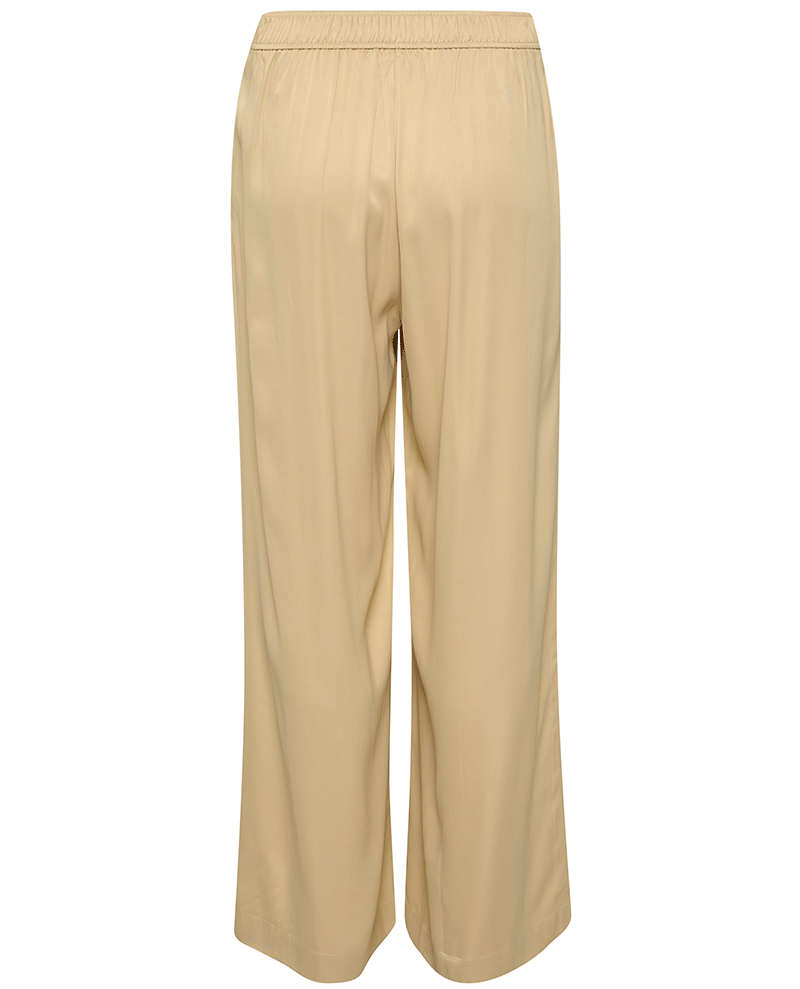 part two womens beo peyote beige neutral ladies causal wide leg jersey trousers