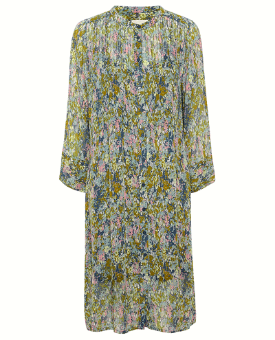 Part Two Olivia navy floral long sleeved midi dress 