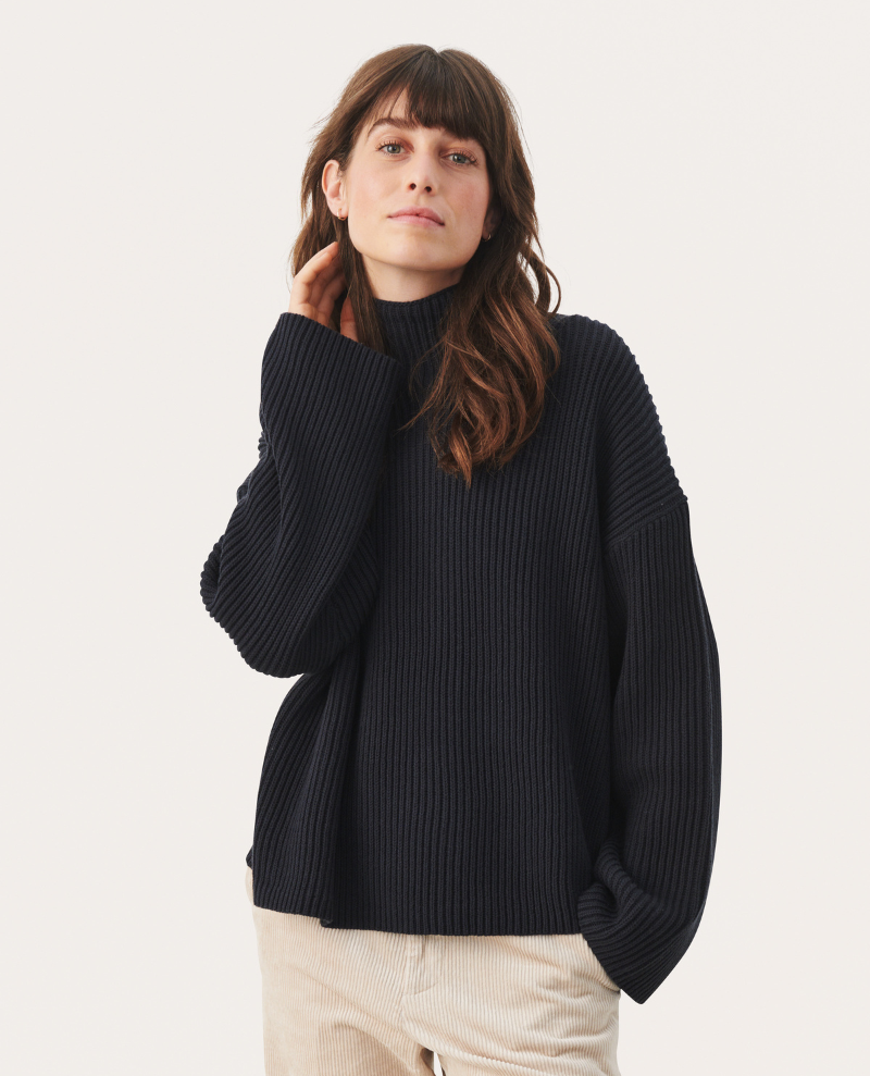 Part Two Angeline Navy Knit
