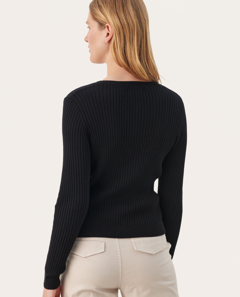 Part Two Camusa Black Cardigan