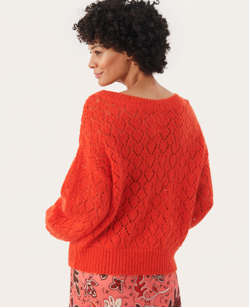 Part Two Carline Spice Orange Knit