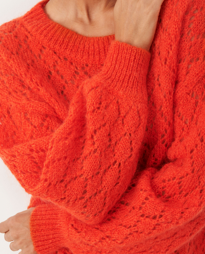 Part Two Carline Spice Orange Knit