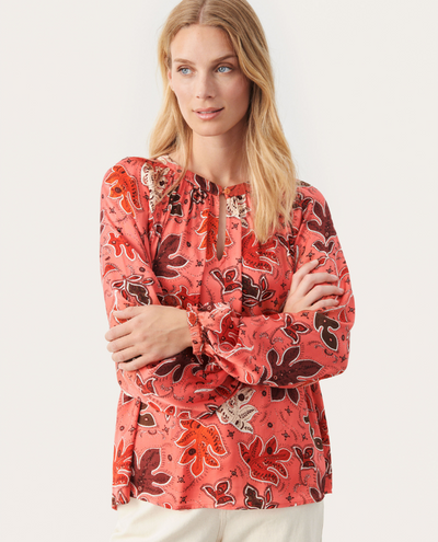 Part Two Cesilla Calypso Coral Blouse